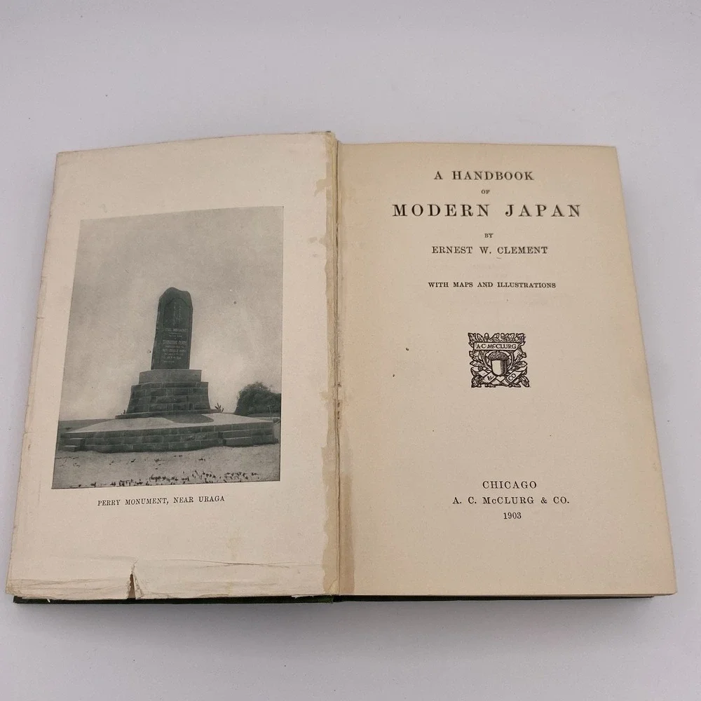 Antique A Handbook of Modern Japan by Ernest W. Clement‎ 1903 HC Illustrated
